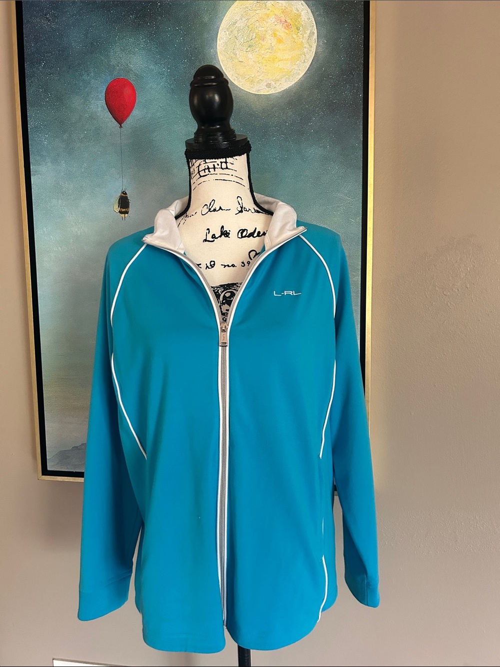 Ralph Lauren Turquoise Warm up Jacket with White Piping...
Vintage Y2K